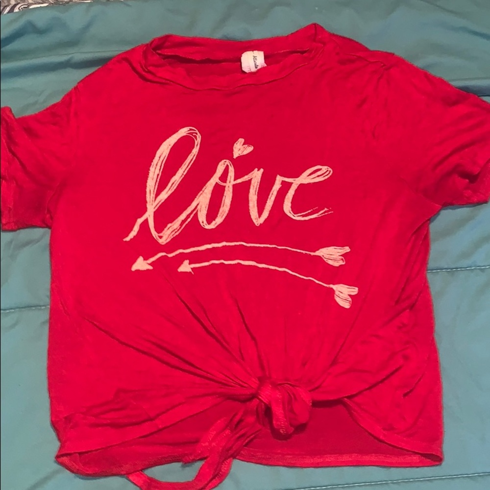 kids tie up shirt